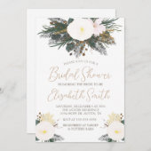 Winter Evergreen Bridal Dusche Einladung (Vorne/Hinten)