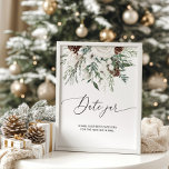 Winter Evergreen Date jar Bridgame Poster<br><div class="desc">Winter Evergreen Date Jar Bridal Spiel Poster Matching Artikel verfügbar.</div>