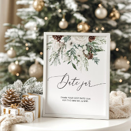 Winter Evergreen Date jar Bridgame Poster