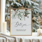 Winter Evergreen Date jar Bridgame Poster