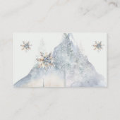 Winter Evergreen Pine Tree Diaper Raffle Ticket Begleitkarte (Rückseite)