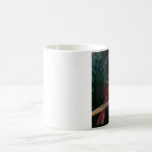 Winter Evergreen Primitive Christmas Red Kardinal Kaffeetasse (Mittel)