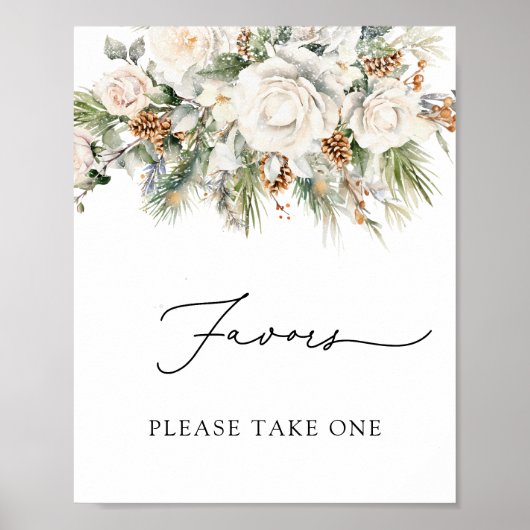 Winter Evergreen und Pine Favoriten Bitte nimm dir Poster (Vorne)