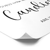 Winter Evergreen Verrät wie viele Bonbons Poster (Ecke)