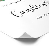 Winter Evergreen Verrät wie viele Bonbons Poster (Ecke)