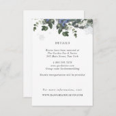 Winter Evergreen Wedding Details Card Einladung (Vorne/Hinten)