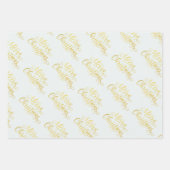 Winter Evergreen Weihnachten Geschenkpapier Set (Vorderseite 3)