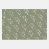 Winter Evergreen Weihnachten Geschenkpapier Set (Vorderseite)