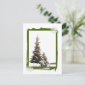 Winter Evergreens-DIY Postkarte (Stehend Vorderseite)