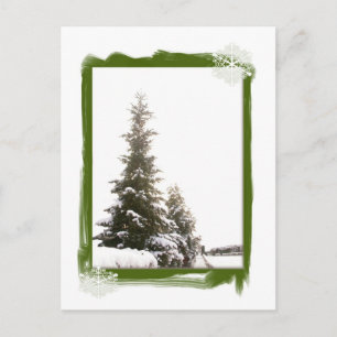 Winter Evergreens-DIY Postkarte