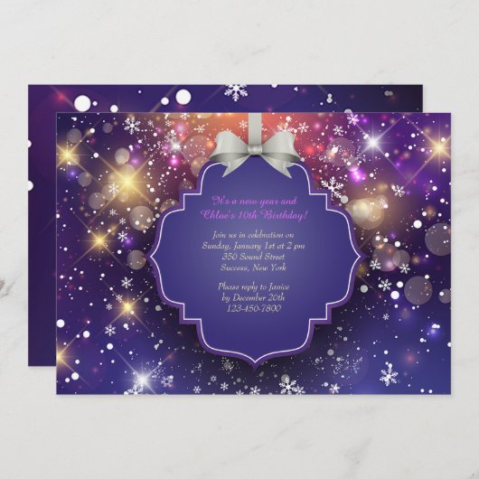 Winter Extravaganza Einladung (Vorne/Hinten)