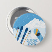 Winter Extreme Sports Button (Vorne & Hinten)
