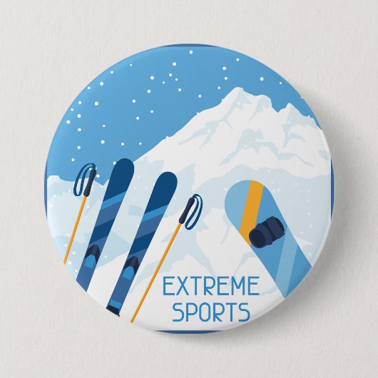 Winter Extreme Sports Button (Vorderseite)