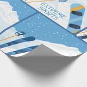 Winter Extreme Sports Geschenkpapier