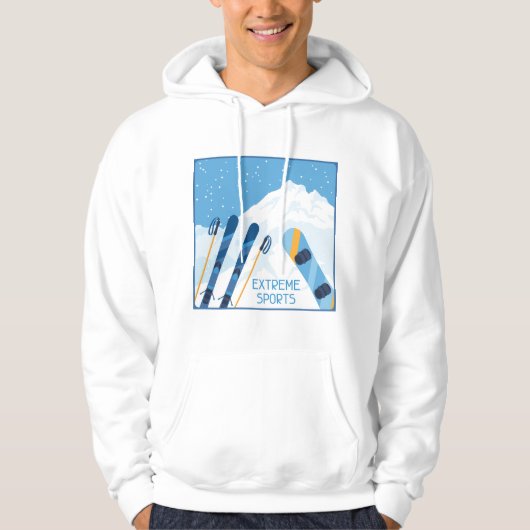 Winter Extreme Sports Hoodie (Vorderseite)