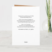 Winter-Fahrkunst-Karte Feiertagskarte (Rückseite)