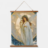 Winter Fairy Artistic Wandteppich Mit Holzrahmen (Vorderseite)