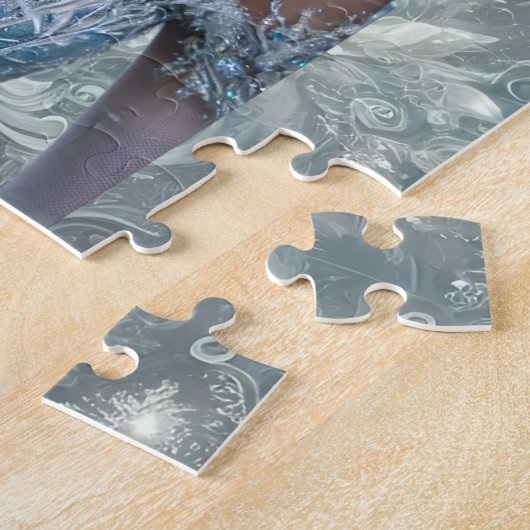 Winter Fairy Bride Magical Winter Wonderland Puzzle (Seite)