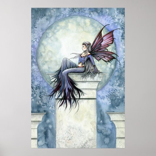 Winter Fairy Full Moon Poster drucken (Vorne)
