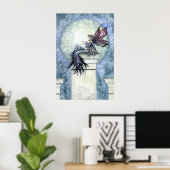 Winter Fairy Full Moon Poster drucken (Heimbüro)