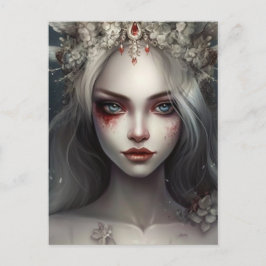 Winter Fairy Gothic Queen Postkarte