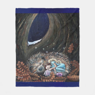 Winter Fairy Guardian of Dreams Fleecedecke