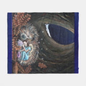 Winter Fairy Guardian of Dreams Fleecedecke (Vorderseite (Horizontal))