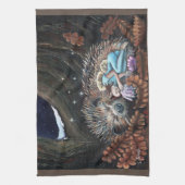 Winter Fairy Guardian of Dreams Geschirrtuch (Vertikal)