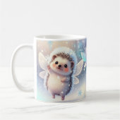 Winter Fairy Hedgehogs Mug – Cute Snowflake Kaffeetasse (Links)