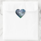 Winter Fairy Herz-Aufkleber (Tasche)