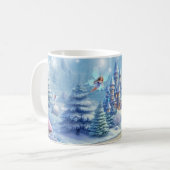 Winter Fairy Königreich | Holiday Themed Kaffeetasse (Vorderseite Links)