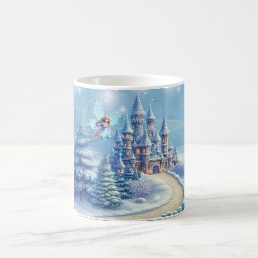 Winter Fairy Königreich | Holiday Themed Kaffeetasse (Mittel)