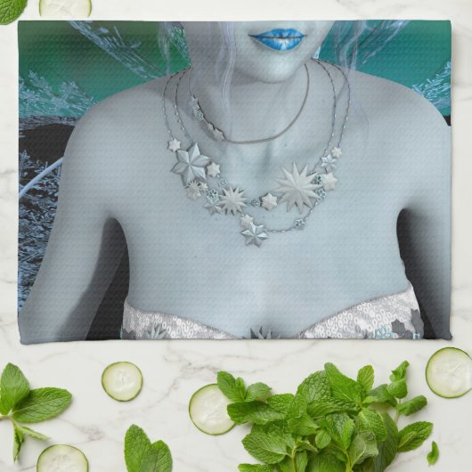 Winter Fairy Küchentuch (Gefaltet)