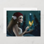 Winter Fairy Postcard Postkarte (Vorne/Hinten)
