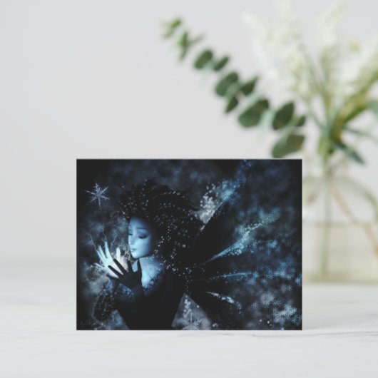 Winter Fairy Postkarte (Stehend Vorderseite)