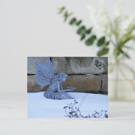 Winter Fairy Postkarte (Stehend Vorderseite)