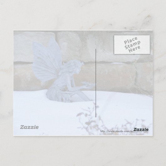 Winter Fairy Postkarte (Rückseite)