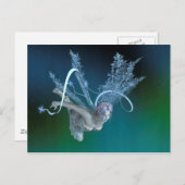 Winter Fairy Postkarte (Vorne/Hinten)