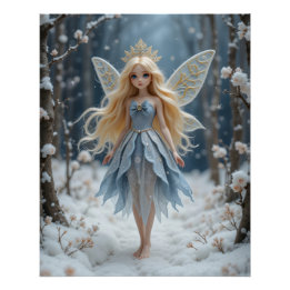 Winter Fairy Verzauberung Poster