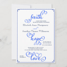 Winter Faith Hope Liebe Skript Hochzeit Einladung