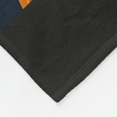 Winter fallende Blätter Schneeflocken Retro Muster Fleecedecke (Ecke)