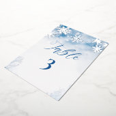 Winter Fallender Schneewald Rustikaler Hochzeitsti Folieneinladung (Gedreht)