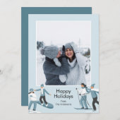 Winter Family Fun Weihnachten Foto (Vorne/Hinten)