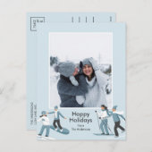 Winter Family Fun Weihnachten Foto (Vorne/Hinten)