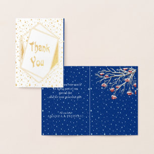 Winter Fantasy Danke Folienkarte