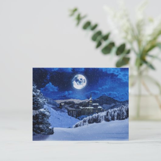 Winter Fantasy Postcard Postkarte (Stehend Vorderseite)