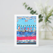 Winter Fantasy Postcard Postkarte (Stehend Vorderseite)