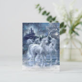 Winter Fantasy Postkarte (Stehend Vorderseite)