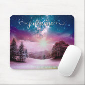 Winter Fantasy Starlandschaft mit Namen Mousepad (Mit Mouse)