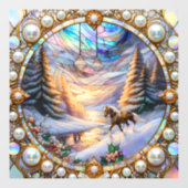 Winter Fantasy Window Cloning Fensteraufkleber (Blatt)